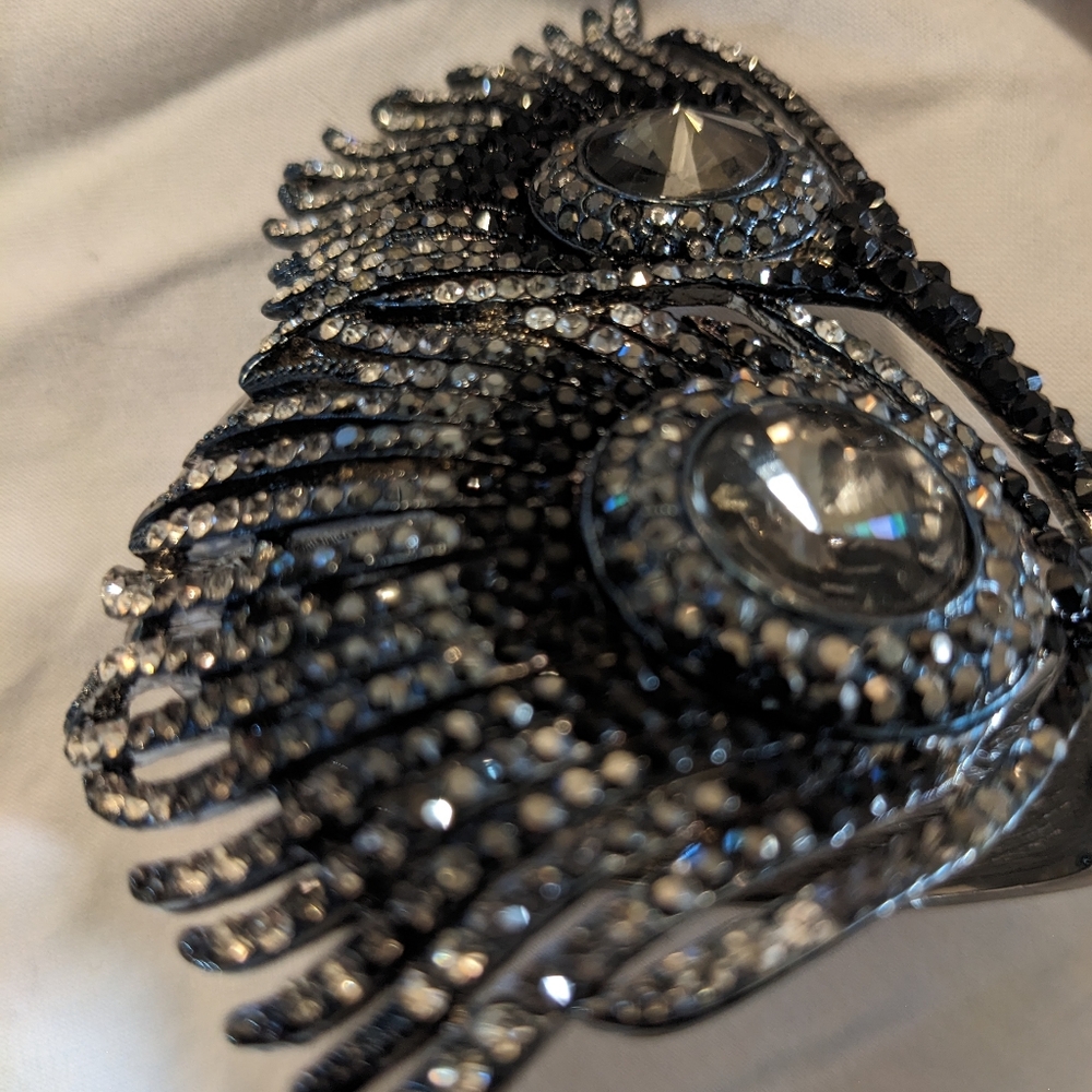 Peacock Feather Statement Bracelet - image 5